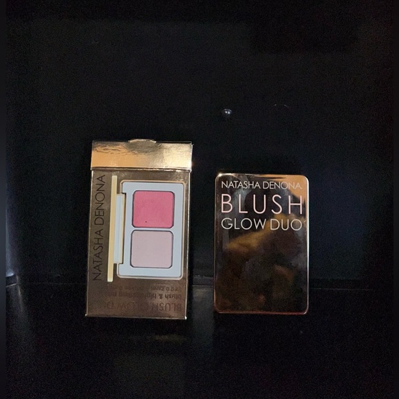 NATASHA DENONA Mini Blush Glow Duo. Rosy, Cheeks, Brighten, Light, Shiny, Smooth - Picture 2 of 8